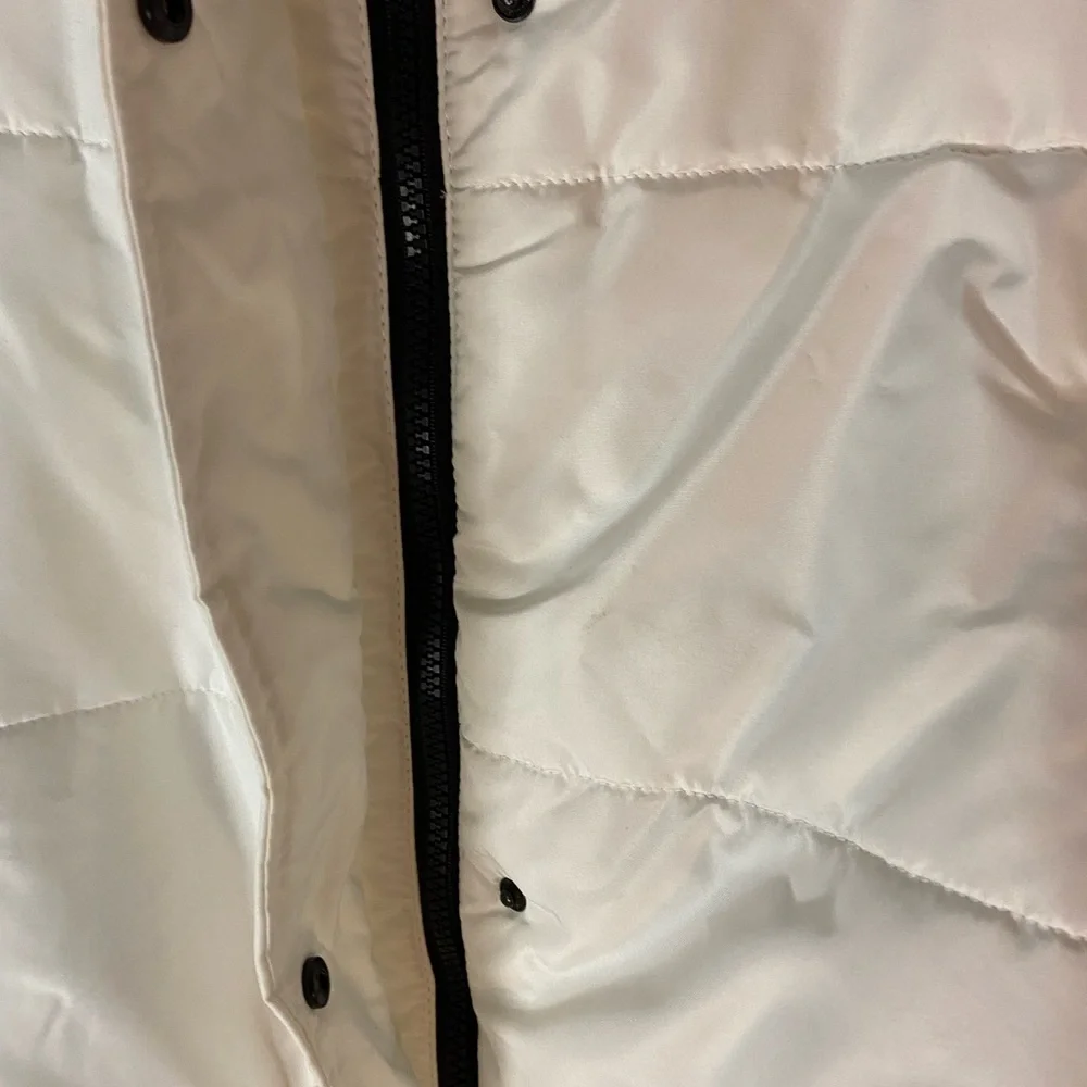 Susan Graver White long Puffer‎ Jacket Women’s 2X.